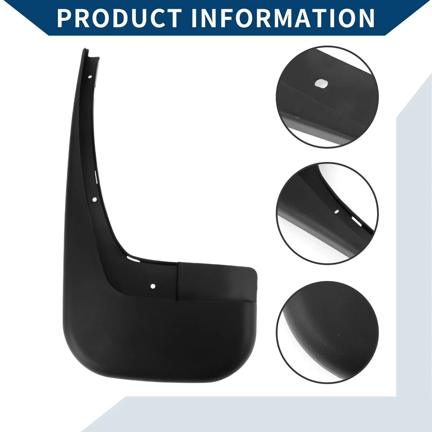 Mud Flaps Splash Guards 1 Set for Mercedes-Benz Viano Vito (2012-2015)