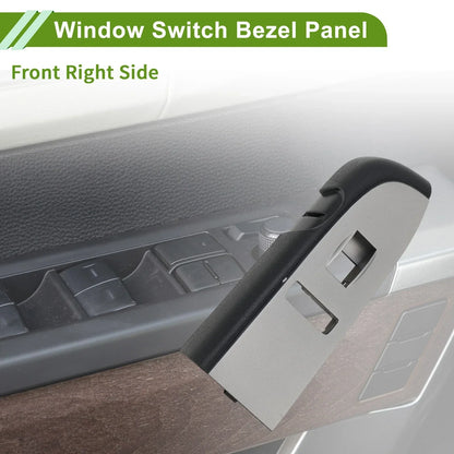 Front Right Side Window Switch Bezel Cover for Chevy Silverado 1500 (2007-2013)