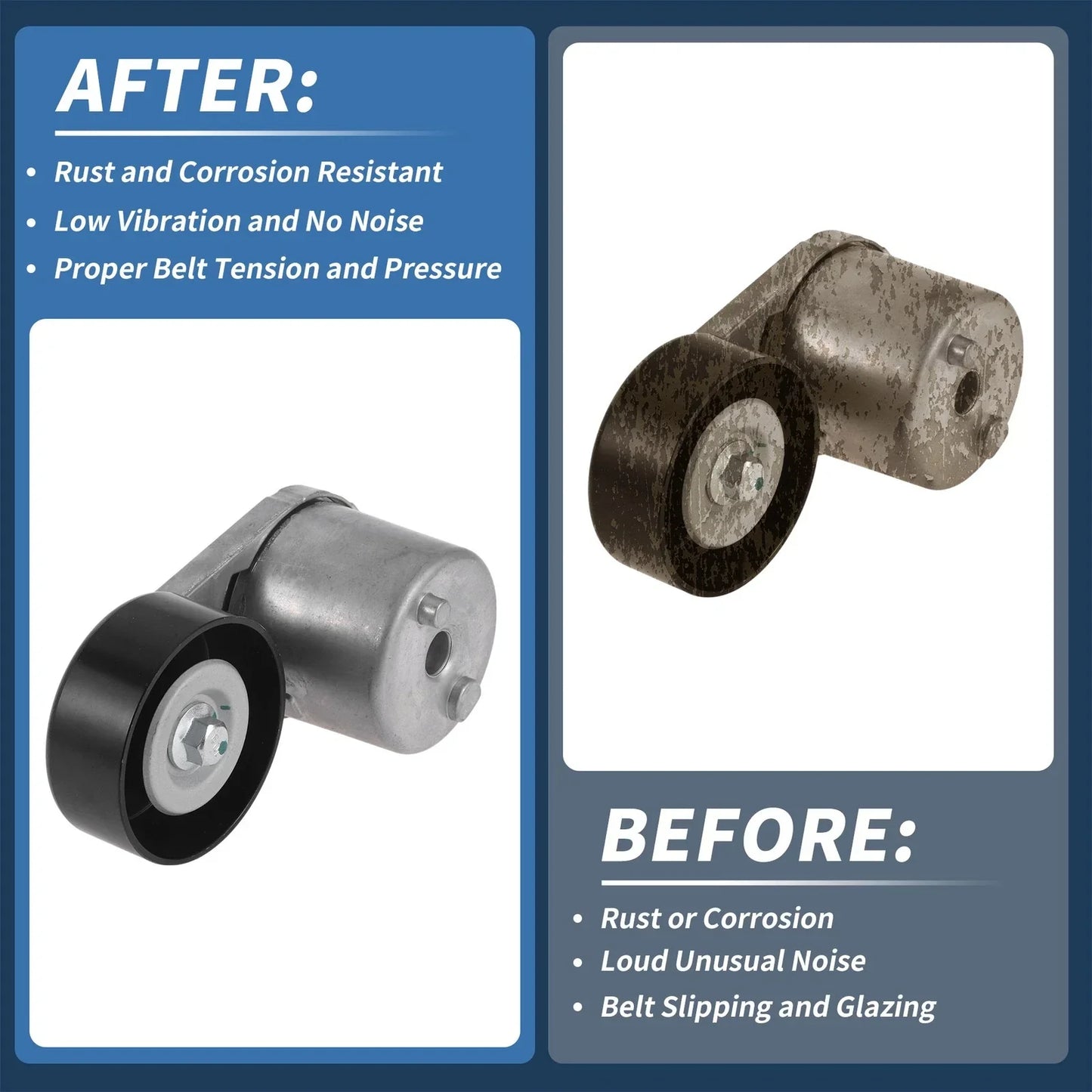 Belt Tensioner for Chevrolet C4500 (2003-2009) Metal 1 x Unit