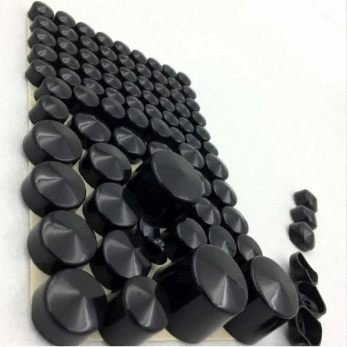 Black ABS Bolt Caps for Harley Softail Twin Cam (1984-2006)