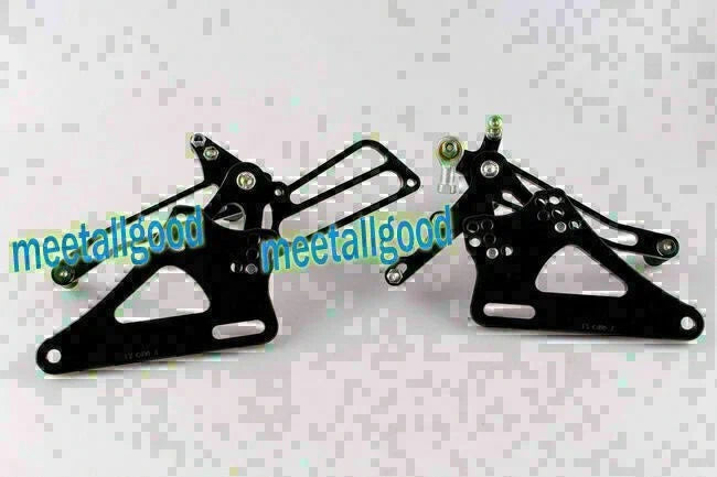 Rearset Footpegs Kit for Honda CB400 VTEC (1999-2007) - Black GP Shift Aluminum