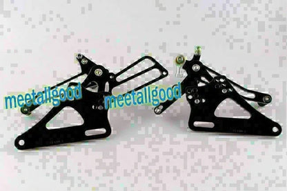 Rearset Footpegs Kit for Honda CB400 VTEC (1999-2007) - Black GP Shift Aluminum