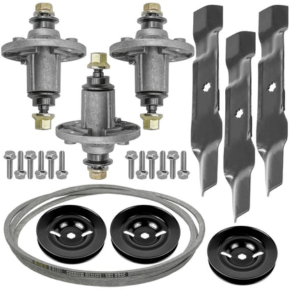 Deck Spindle Blade Belt Pulley Kit for John Deere LA130 (2006–2010)