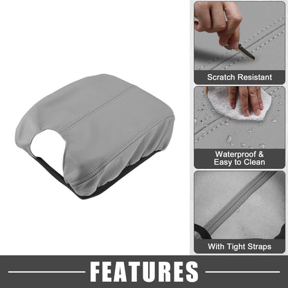 Car Center Console Armrest Cover for Honda Accord (2008-2012) Gray