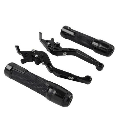 Black Extendable Brake Clutch Levers Grip Set for Yamaha TMAX 500 530