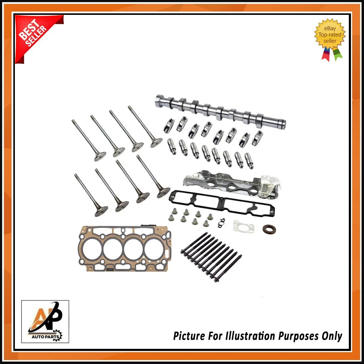 Cylinder Head Rebuild Kit for Citroën 1.6 HDi DV6C (2006–2012)