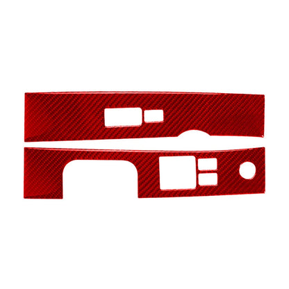 Carbon Fiber Window Lift Switch Panel Covers for Nissan 350Z (2003-2009)
