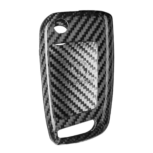 Key Case Cover for VW Polo, Golf 7, Tiguan, Skoda, SEAT (Silver/Black)