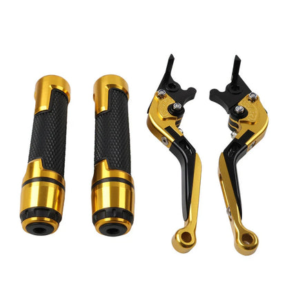 Gold Extendable Brake Clutch Levers & Handlebar Grips for BMW G310R G310GS
