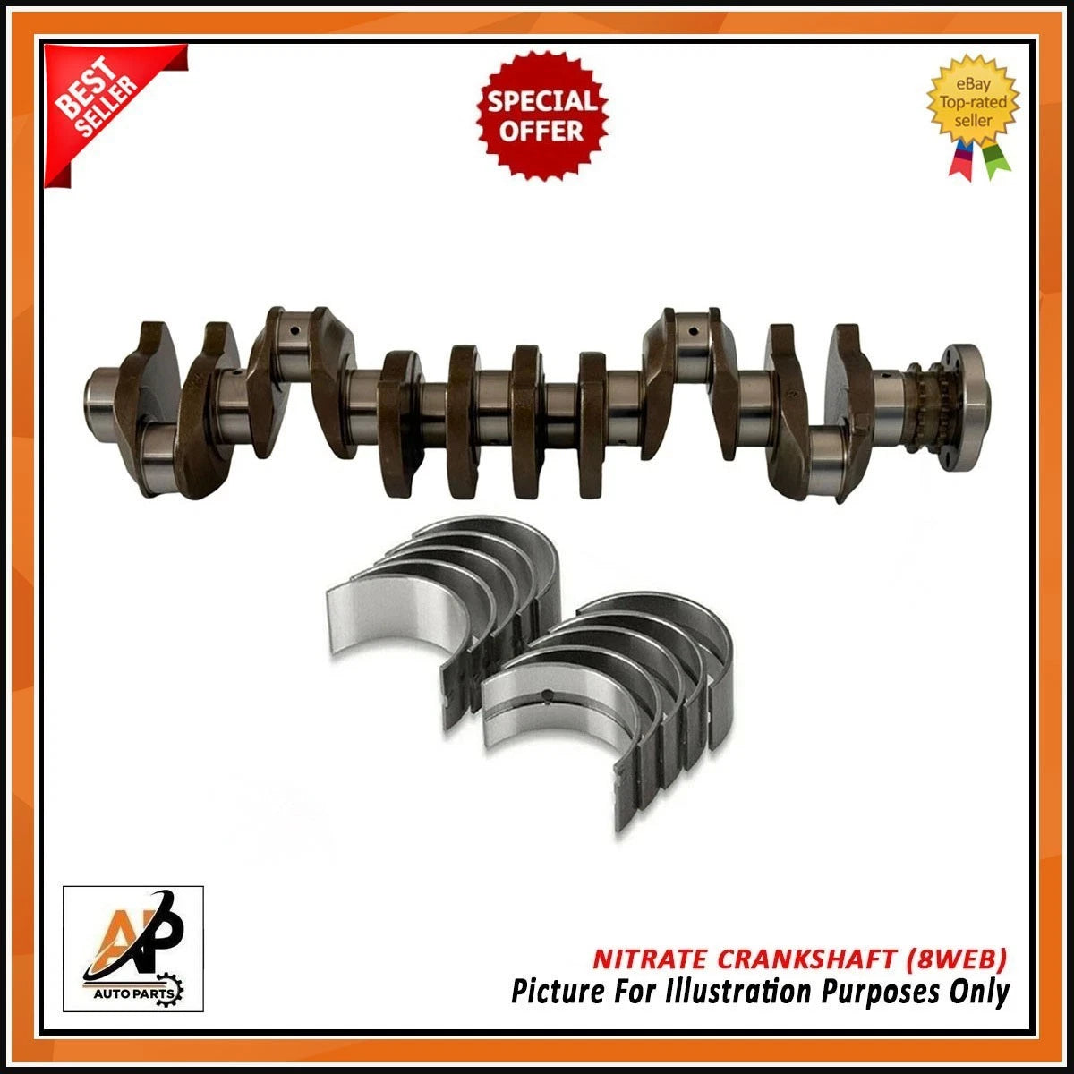 Crankshaft Replacement with Bearings for BMW X4 F26 XDrive 30d 35d (2015–2017)