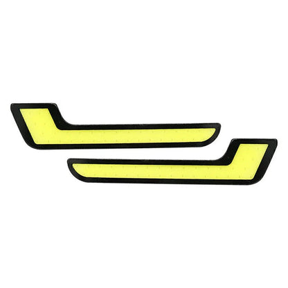 12V L Shape COB White LED Daytime Running Lights for Car (No Year Specified)
