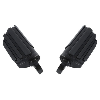 10mm Pilot Mount Footpegs for Harley Softail Touring Matte Black