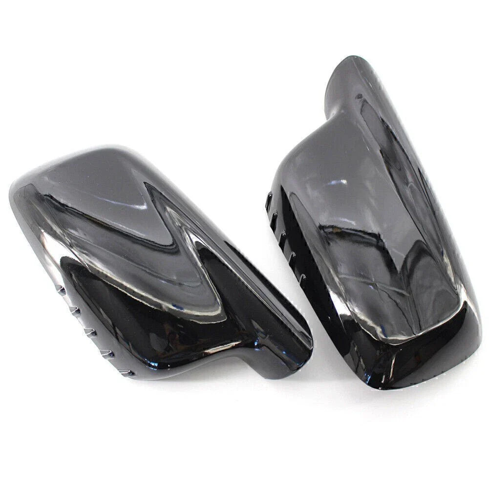 Door Wing Side Mirror Cover Caps  For BMW E46 E65 E66 330Ci 745i 750i (2000-2006)