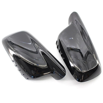Door Wing Side Mirror Cover Caps  For BMW E46 E65 E66 330Ci 745i 750i (2000-2006)
