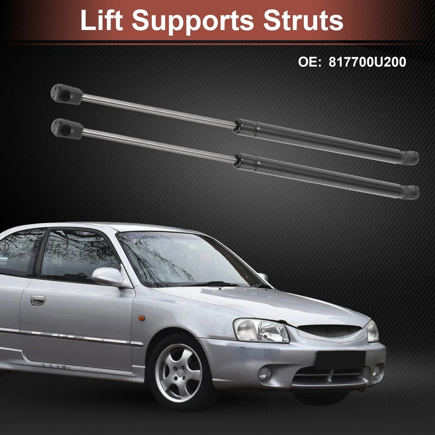 Rear Hatch Lift Supports for Hyundai Accent Hatchback (2012-2017)
