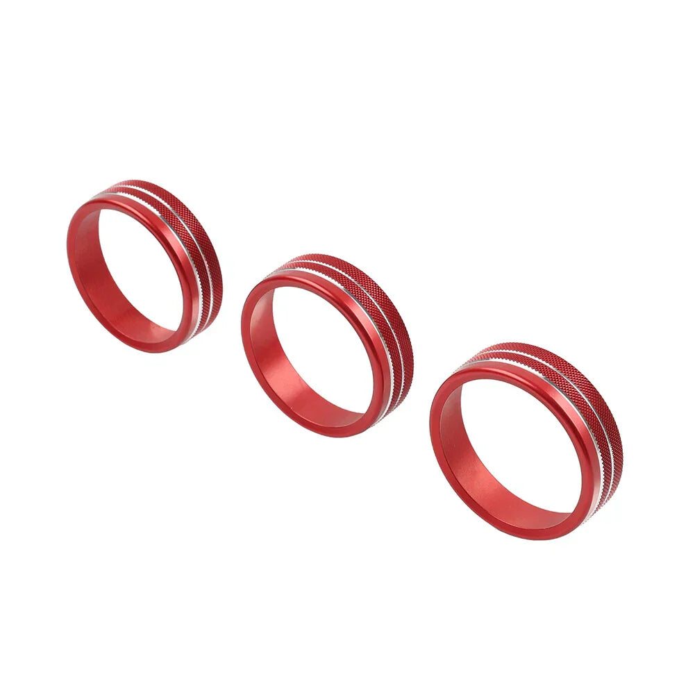 Red Center Console AC Knob Ring Trim for Subaru BRZ, Toyota GR86 (2021-2024)