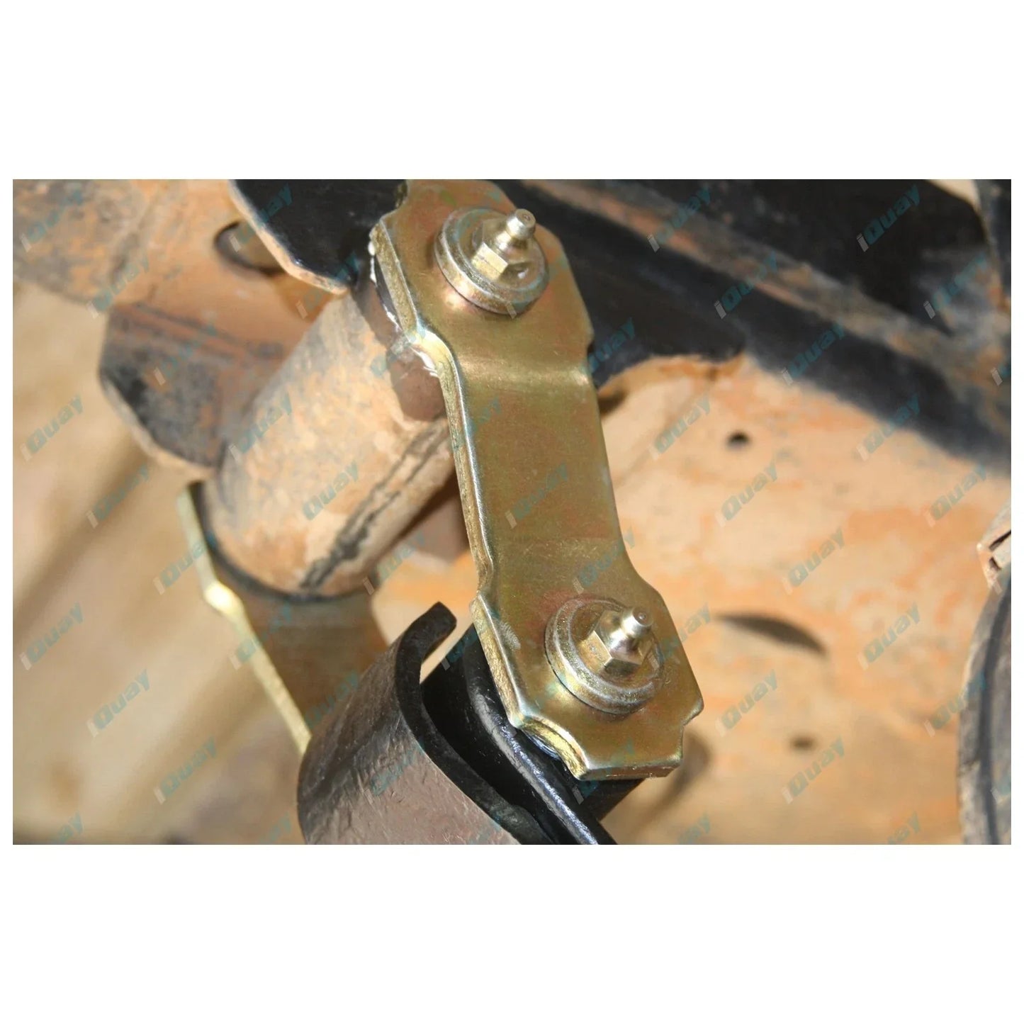 L+R Greasable Rear Leaf Spring Shackle Bush + Pin Kit for Hilux 4x4 IFS 91~05