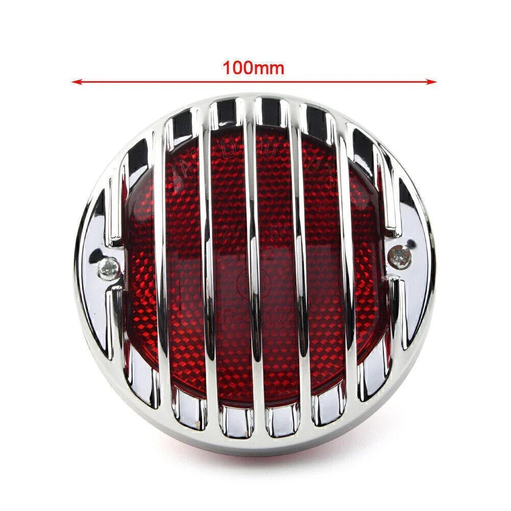 Chrome Tail Brake Light for Harley Bobber Rat Custom Chopper Motorcycle