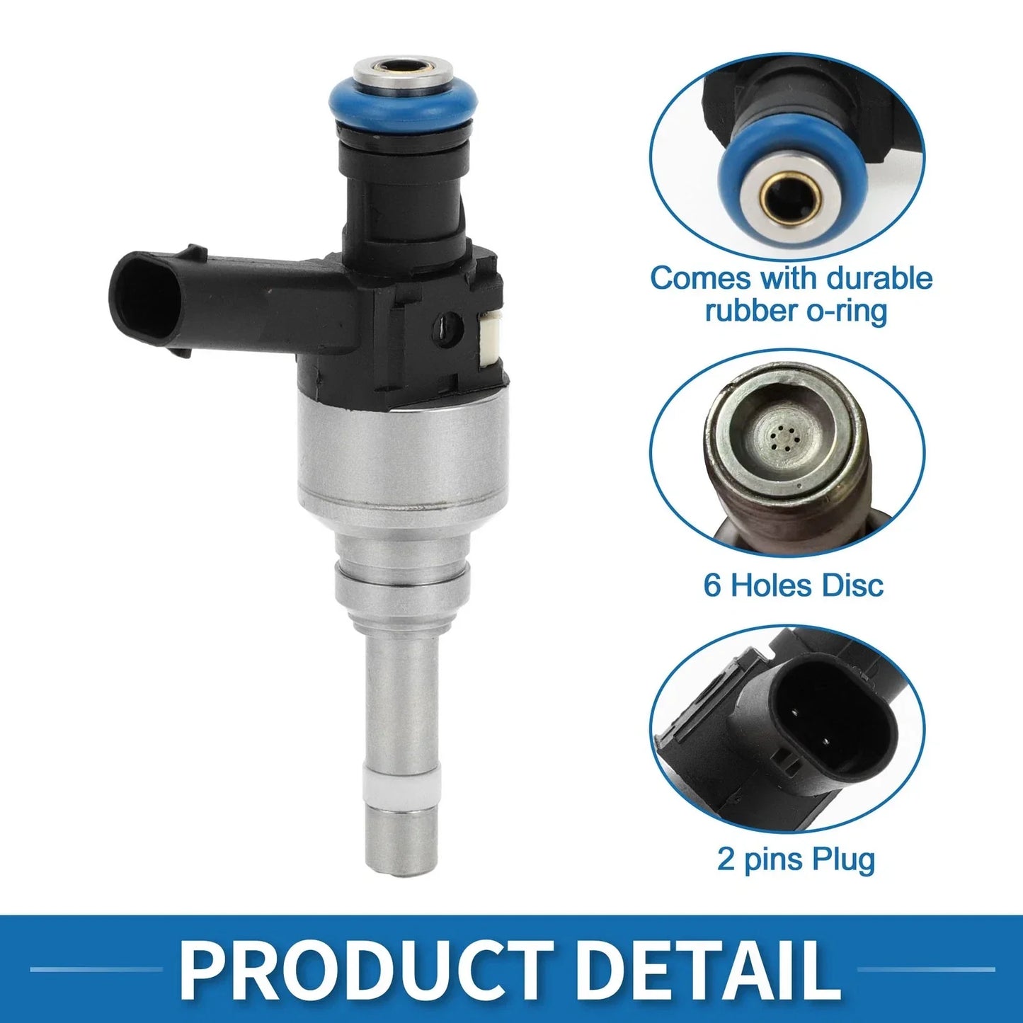 Fuel Injector for Hyundai Santa Fe Sport 2.0T 2013-2016 Black 1 x Unit