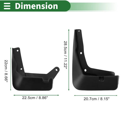 Mud Flaps Splash Guards for Hyundai Encino (2018-2020) with Mount Accessories