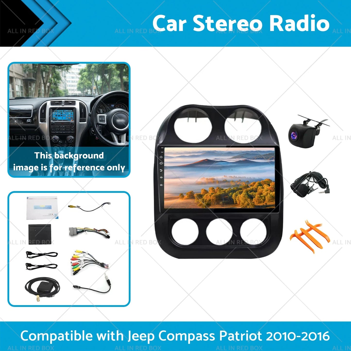 Stereo Radio Head Unit for Jeep Compass Patriot (2006-2019)