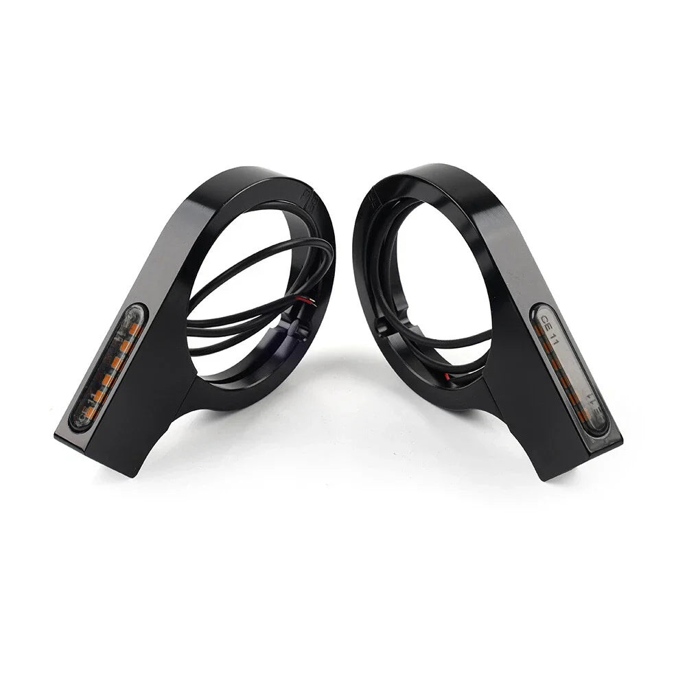 LED Fork Turn Signal Light Indicator Amber for Harley Touring Dyna (2014-2023)