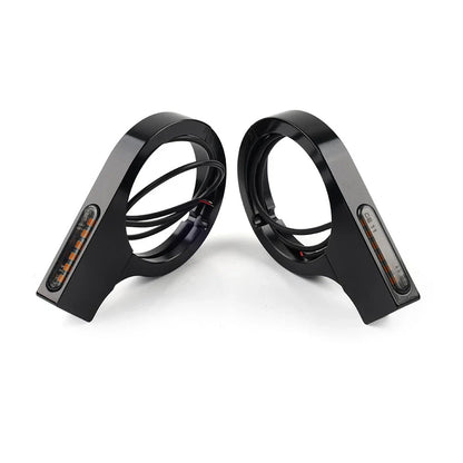 LED Fork Turn Signal Light Indicator Amber for Harley Touring Dyna (2014-2023)