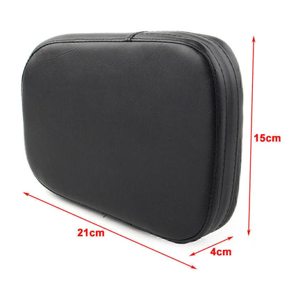 Black Motorcycle Sissy Bar Backrest Cushion Pad for Harley Chopper
