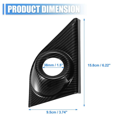 Carbon Fiber Front Door Window A-Pillar Speaker Covers for Honda CR-V (2017-2023)