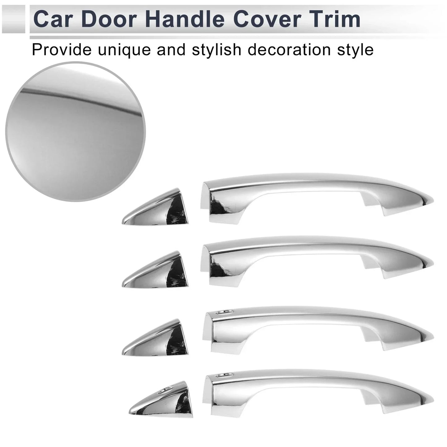 Door Handle Cover for Honda Accord (2018-2023) Durable Silver Tone