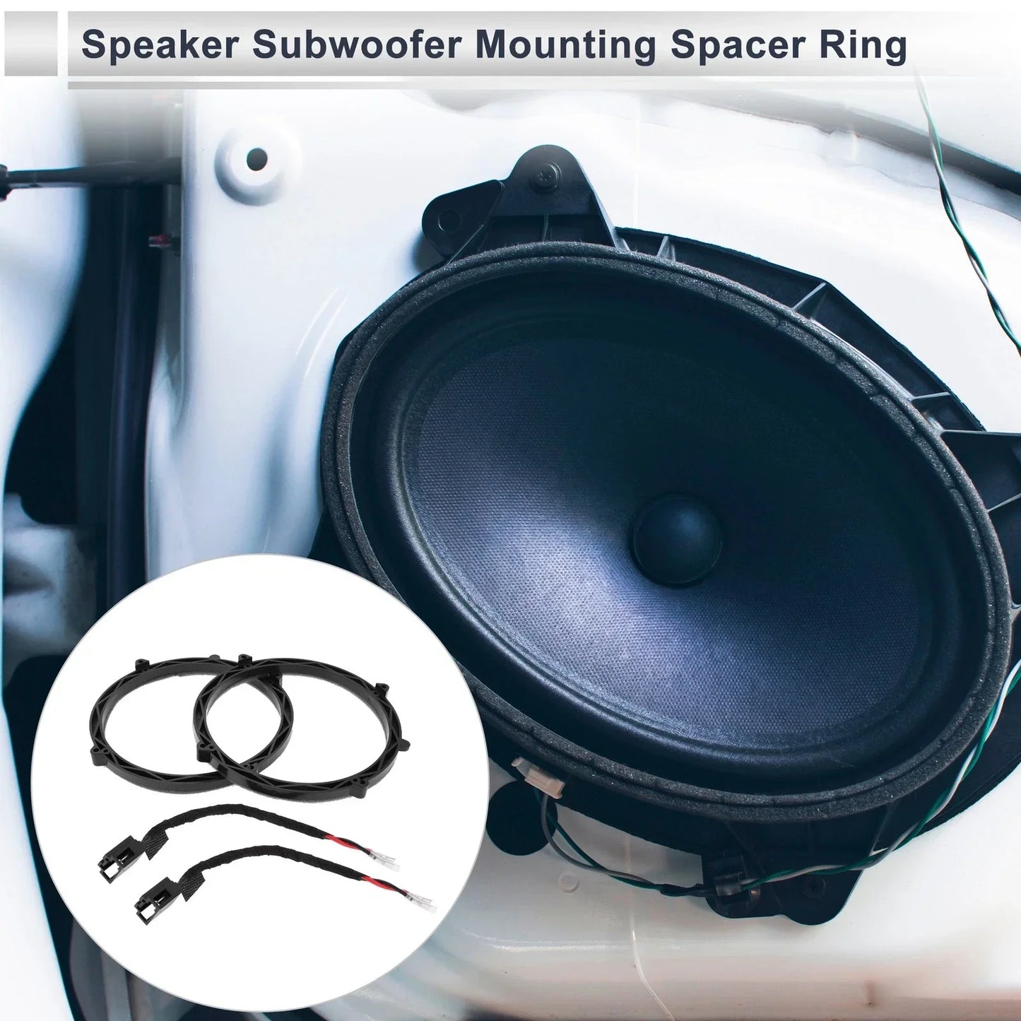 Speaker Spacer Ring Adaptor for Mercedes-Benz 6.5" Speakers