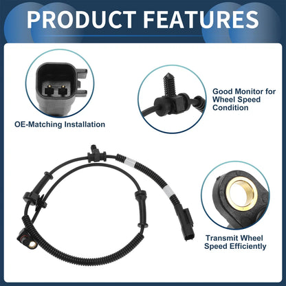 ABS Wheel Speed Sensor for Dodge Ram 1500 Pickup 4WD (2010-2018)