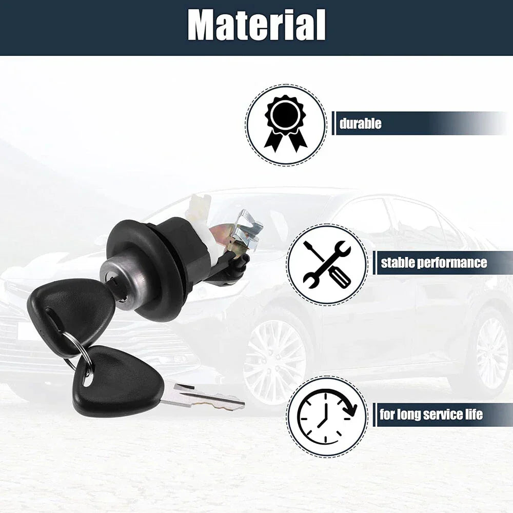 Ignition Switch Lock Cylinder & 2 Keys for Dacia Sandero, Logan (2008-2023)