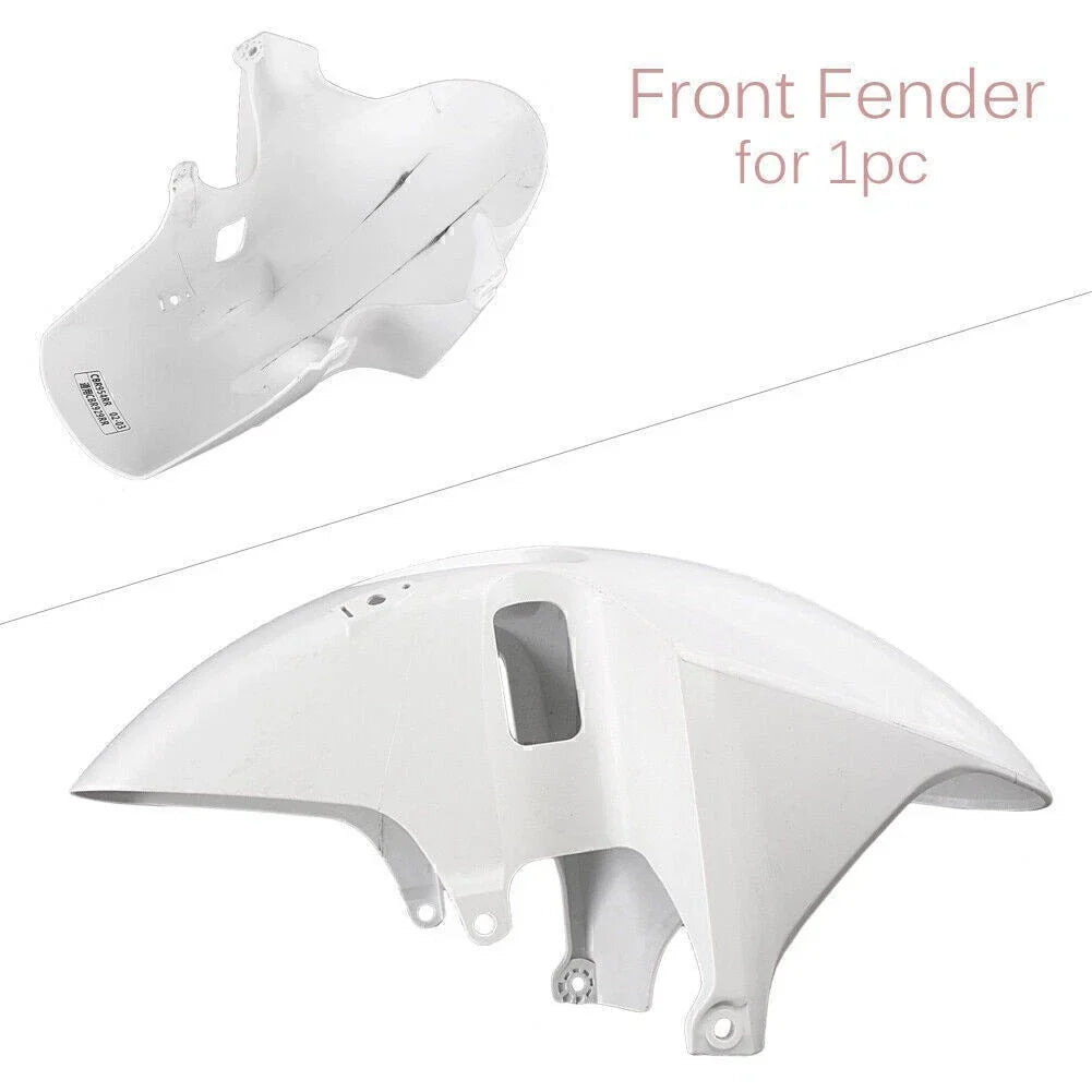 Front Fender Mud Guards for Honda CBR 954RR (2002-2003) - 1PC White