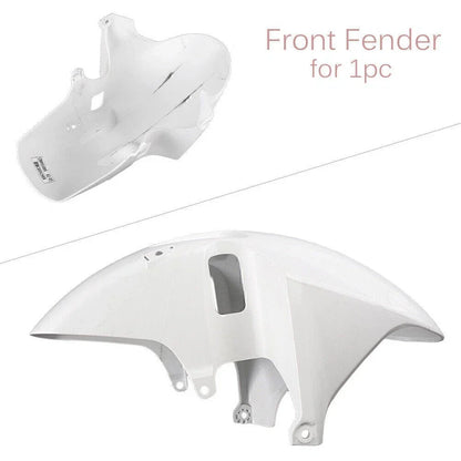 Front Fender Mud Guards for Honda CBR 954RR (2002-2003) - 1PC White