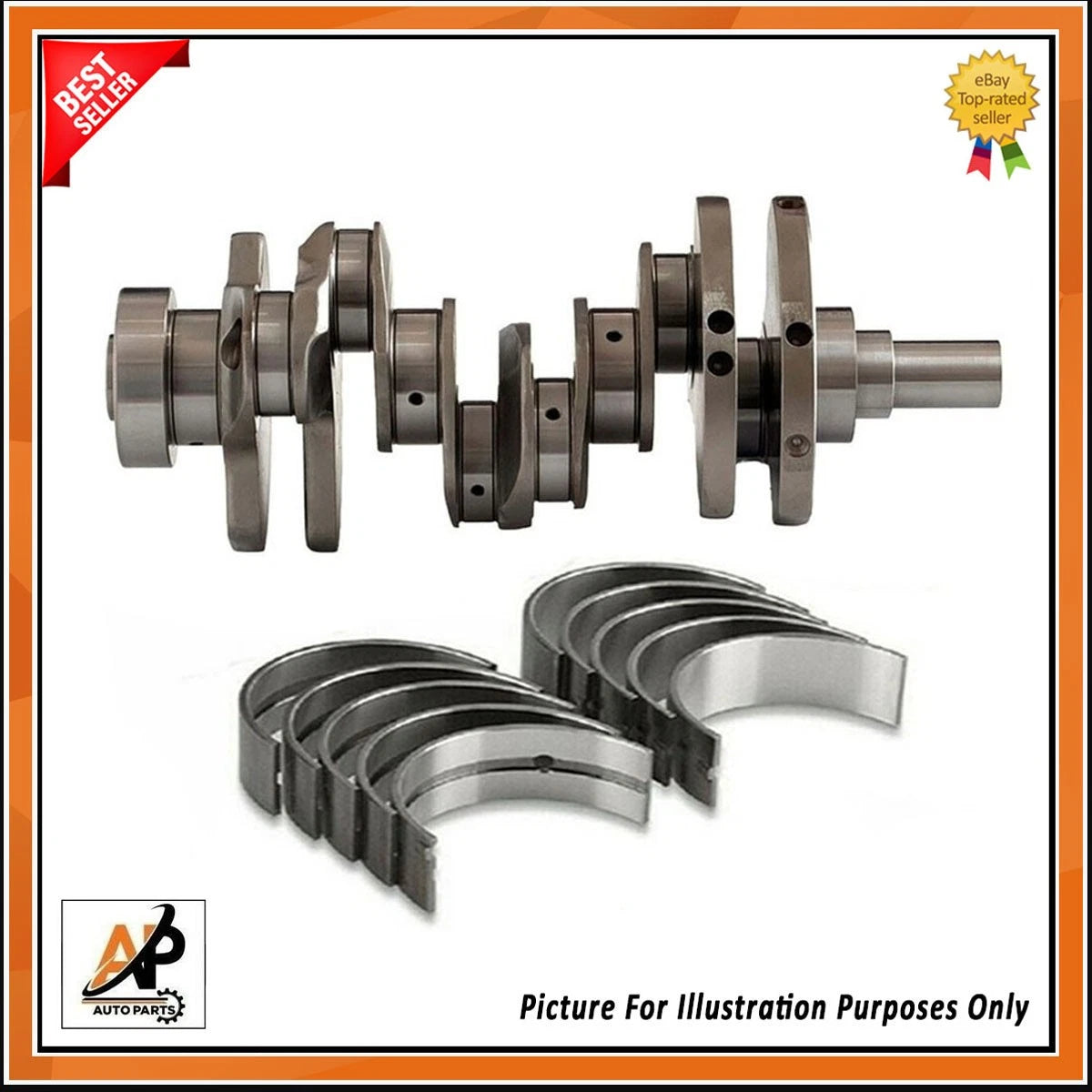 Crankshaft Main Big End Upgraded Alloy Steel for Land Rover Jaguar 3.0 306DT (2000–2010)