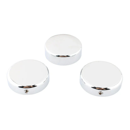 3 x Chrome Top Fork Tube Stem Nuts for Harley V-Rod Night Rod Special (2007-2011)