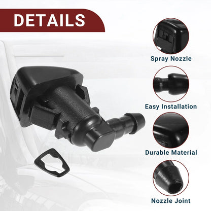 Windshield Washer Nozzle Set for Chrysler 300 (2005-2010) with Hose & Connectors