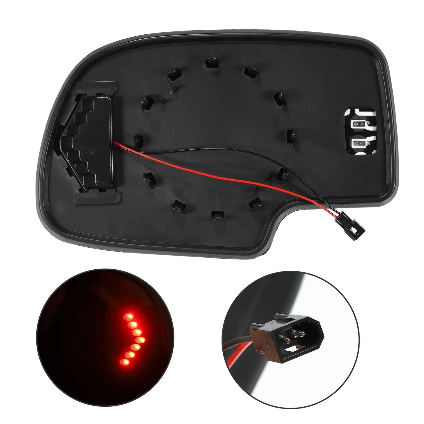 Heated Right Rearview Mirror Glass for Chevy Silverado Avalanche Suburban (2007-2014)