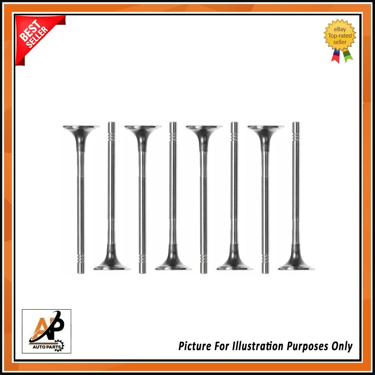 Exhaust Valve Set Replacement 8PCS for Ford Galaxy III 2.0 EcoBlue (2015–2022)