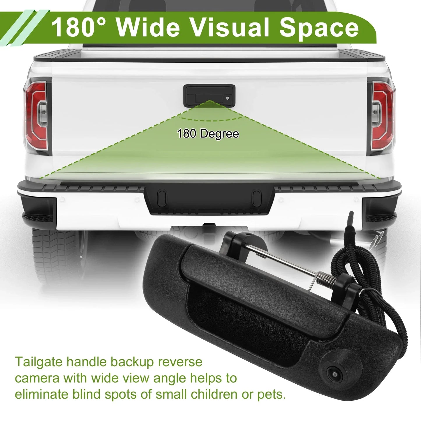 Tailgate Handle Backup Camera for Dodge Ram 1500 (2013-2018)