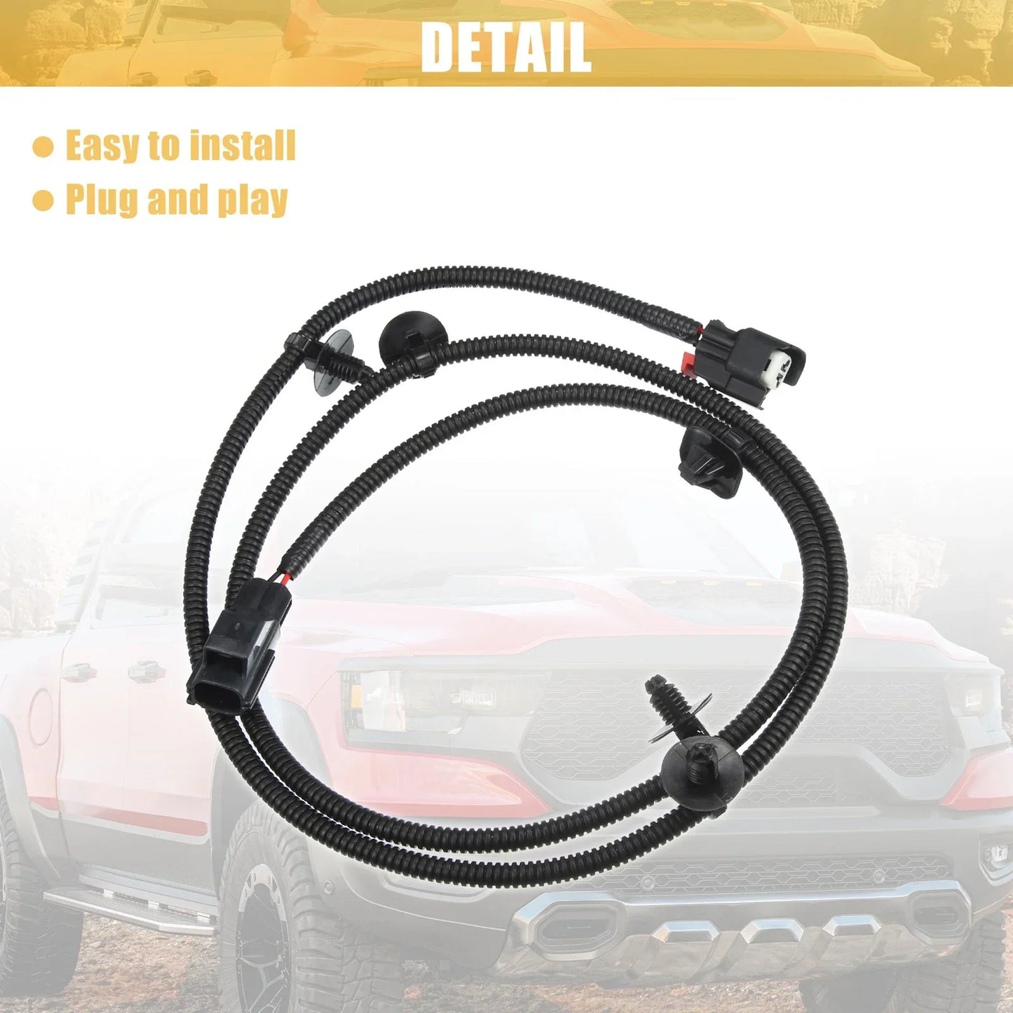 Under Hood Lamp Light Wiring Harness for Dodge Ram (2012-2017)