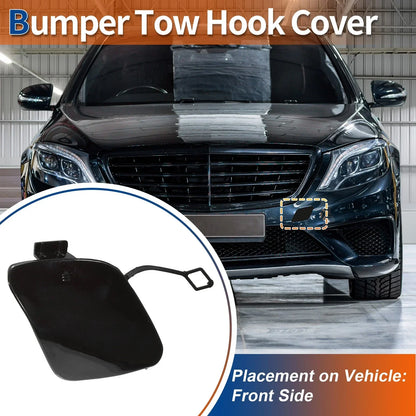 Front Bumper Tow Hook Cover for Mercedes S W222 (2014-2020) Ruby Black