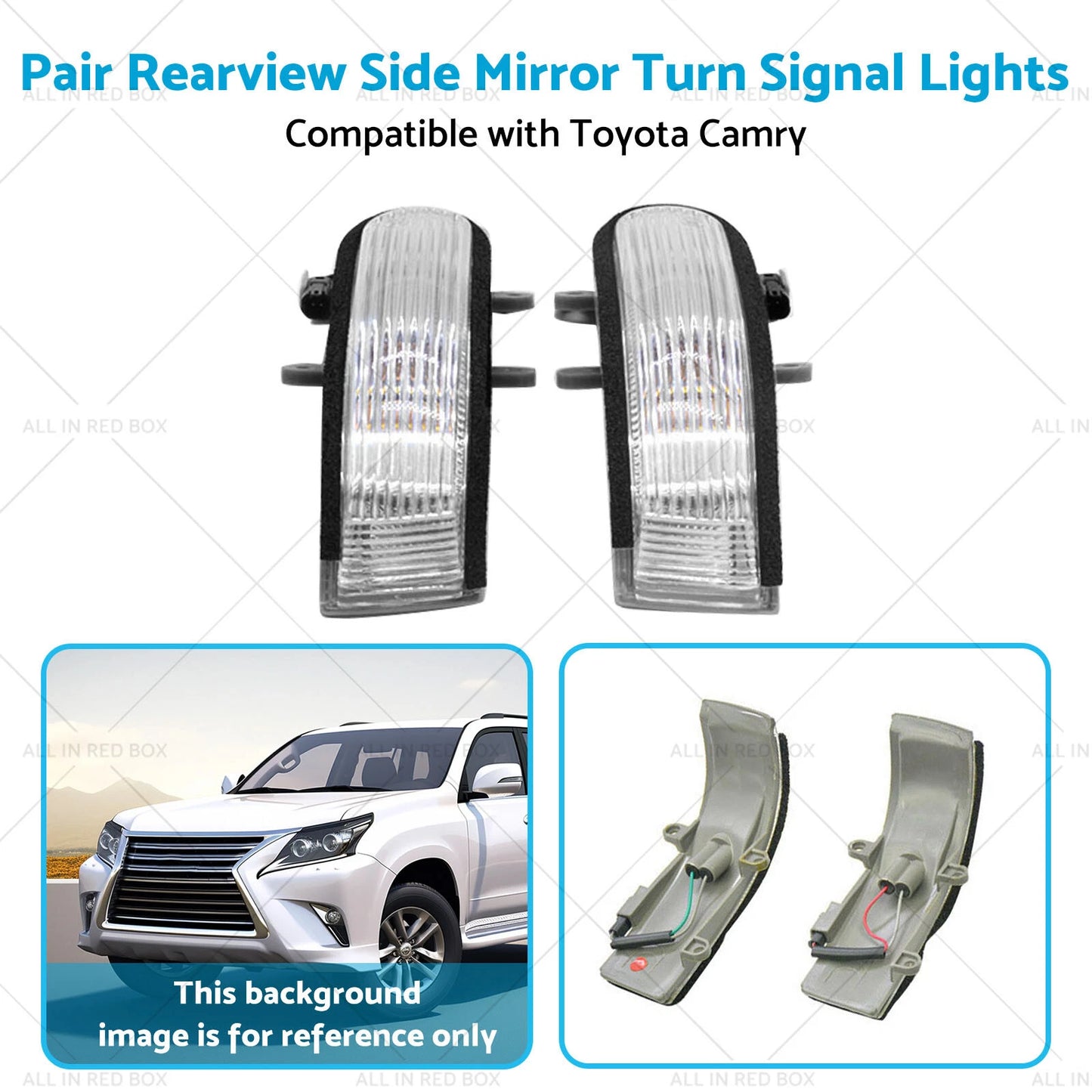 Rearview Side Mirror Turn Signal Lights for Toyota Camry Aurion (2006-2011)