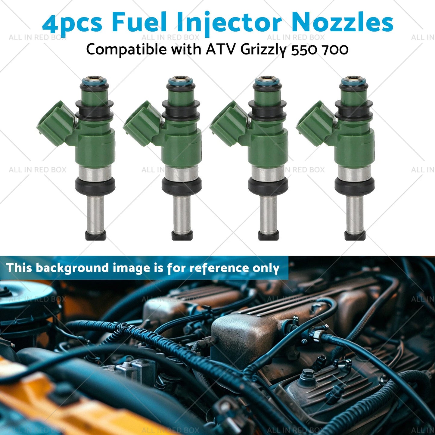 4pcs Fuel Injector Nozzles for Yamaha Grizzly 550 700 (2007-2017)