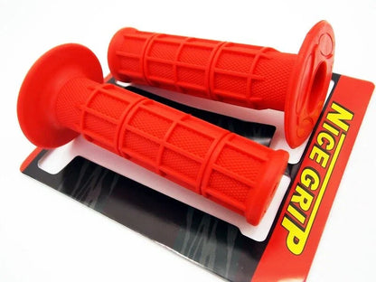 Red Hand Grip Set for Suzuki RM400  - Left & Right Pair