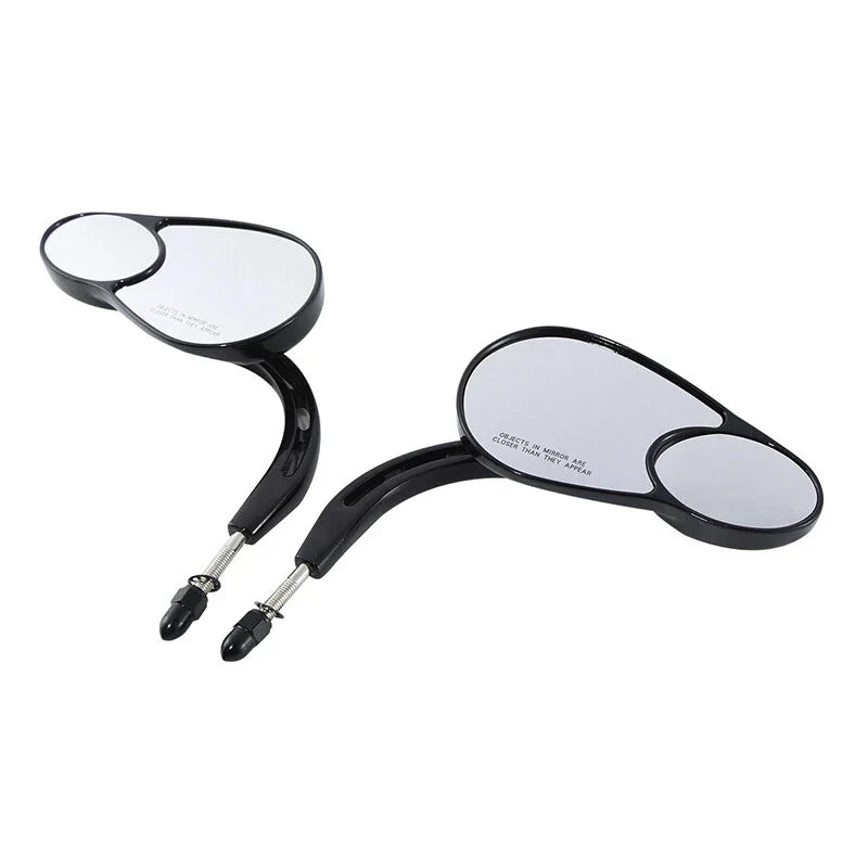 Rearview Mirrors Black for Harley Electra Road Glide Heritage Softail Fatboy