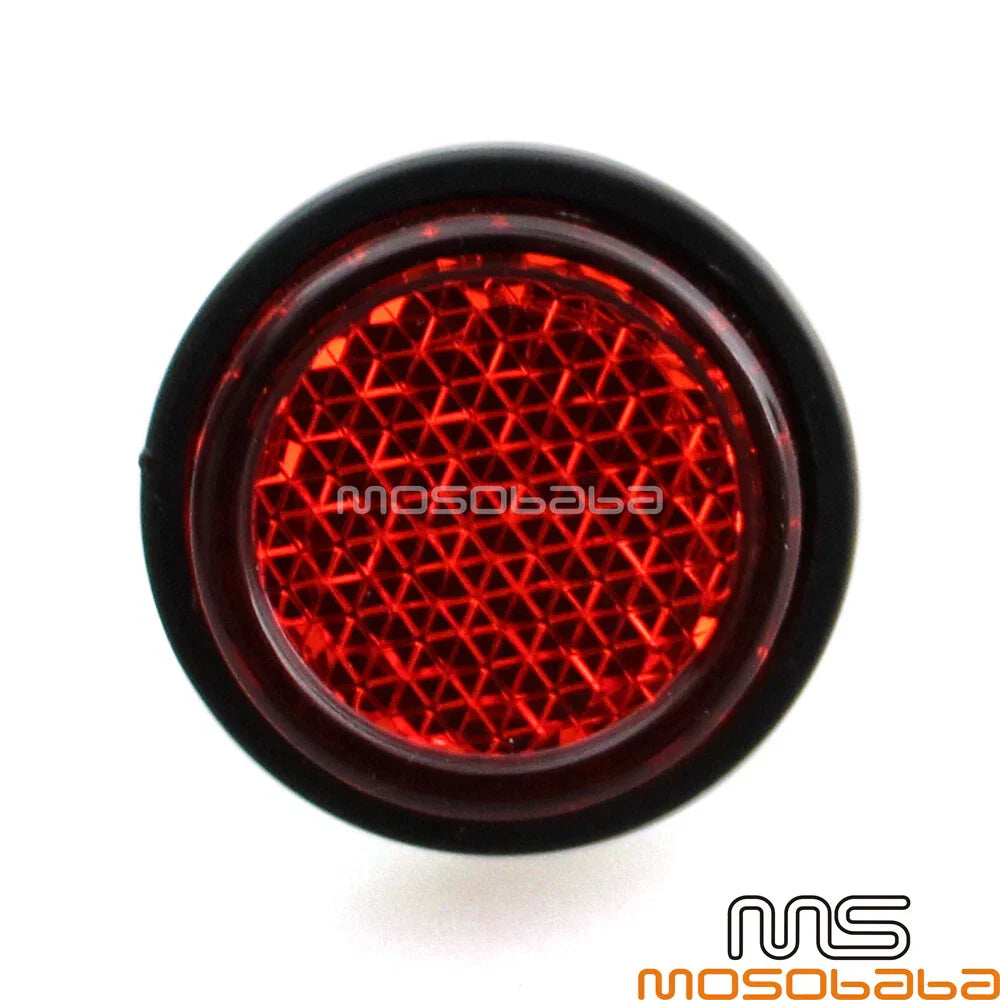 4X Motorcycle License Plate Reflectors for Universal Fit