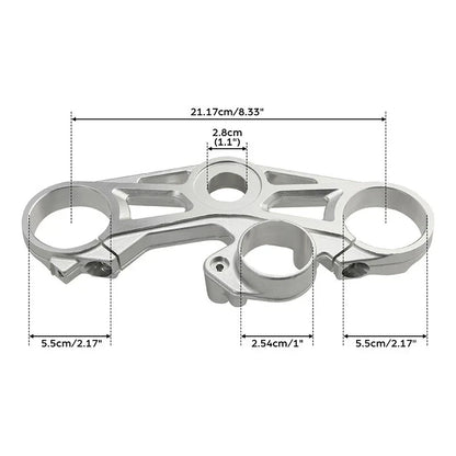 Silver Upper Fork Cross Brace Triple Clamp for BMW S1000RR (2015-2019)