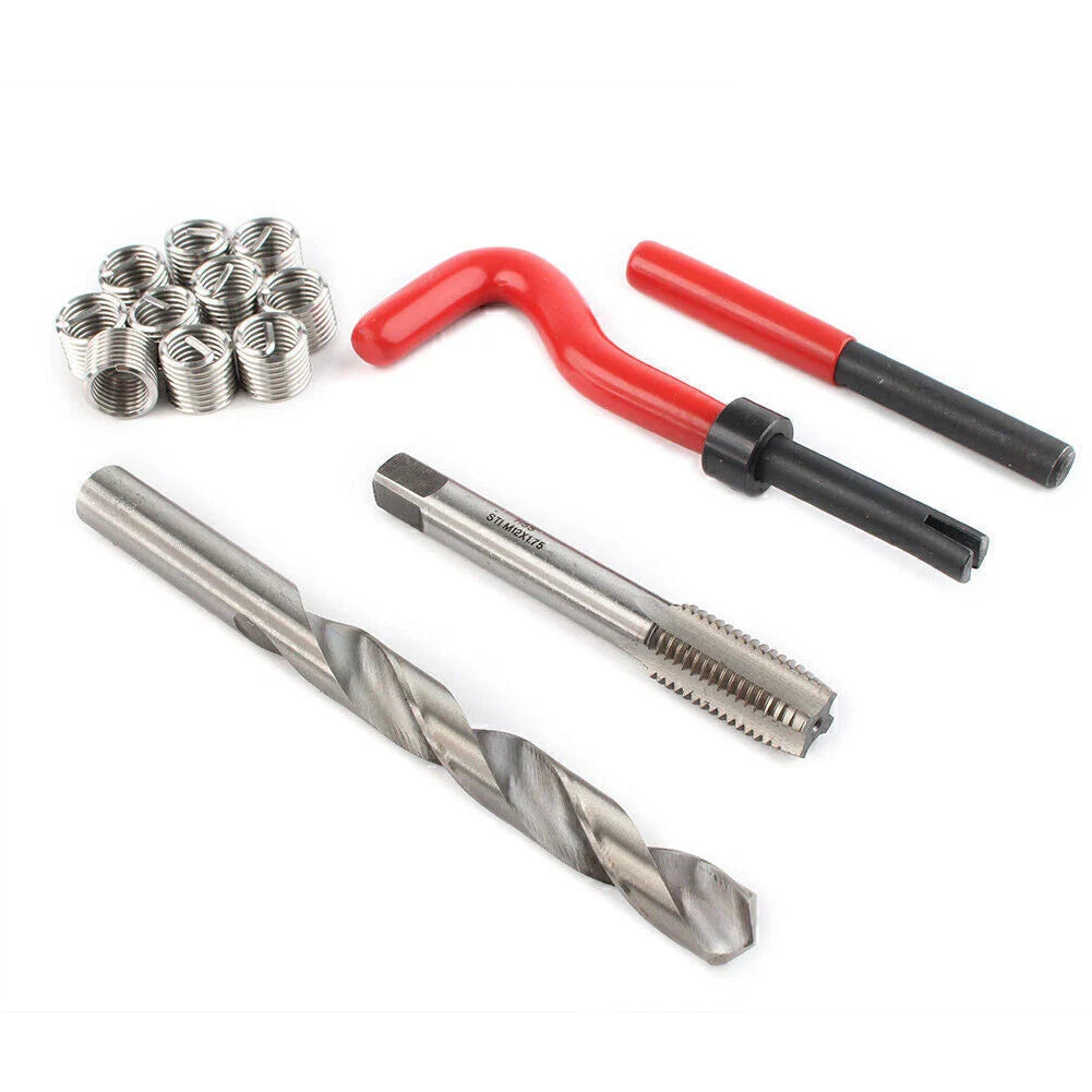 M12x1.75 Thread Repair Tool Insert Kit - 15pcs Helicoil Coil